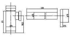 Nuie EK302 Bottle Trap, Chrome