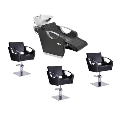 DIR Salon Electrical leg-rest Backwash and Styling Chair Salon Package DIR 7062-1188 - Houux