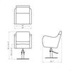 Image of DIR Salon Electrical leg-rest Backwash and Styling Chair Salon Package DIR 7839-1839 - Houux