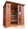 Image of SunRay SunRay Saunas Sequoia Luxury FAR Infrared Sauna 4 Person Natural Canadian Red Cedar 69"x 53"x75" HL400K - Houux