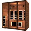 Image of JNH Lifestyles Freedom 4 Person Red Cedar Wood Carbon Fiber Far Infrared Sauna - Houux