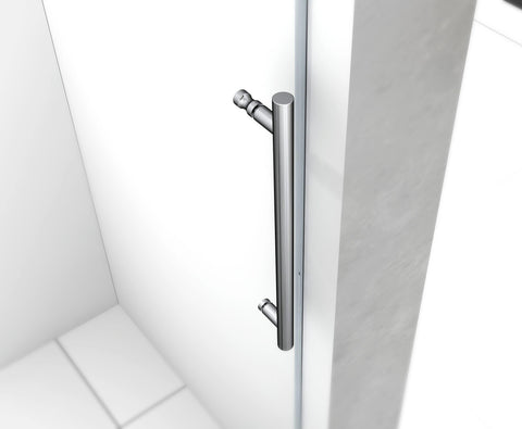 Legion Furniture GD9061-65 61" - 65" Single Sliding Shower Door Set With Chrome Hardware - Houux