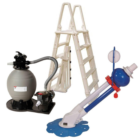 Above Ground Pool Sand Filter Equipment Package - Houux