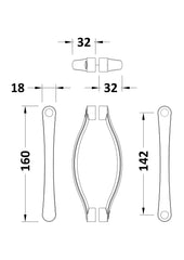 Nuie HAN009AA Ella Rounded Handle