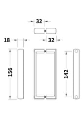 Nuie HAN1005AA Ella Square Handle