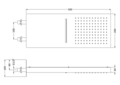 Hudson Reed HEAD48 Fixed Shower Head, Chrome