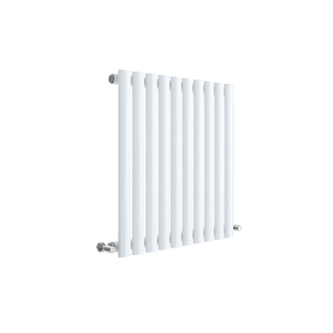 Hudson Reed HL338 Revive Horizontal Single Panel Radiator 600 x 586, High Gloss White