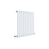 Image of Hudson Reed HL338 Revive Horizontal Single Panel Radiator 600 x 586, High Gloss White