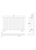 Image of Hudson Reed HL339D Revive Horizontal Double Panel Radiator 600 x 992, High Gloss White