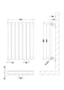 Image of Hudson Reed HLA37D Revive Horizontal Double Panel Radiator 600 x 412, Anthracite