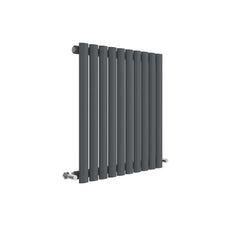 Hudson Reed HLA38 Revive Horizontal Single Panel Radiator 600 x 586, Anthracite