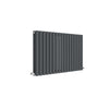 Image of Hudson Reed HLA39D Revive Horizontal Double Panel Radiator 600 x 992, Anthracite