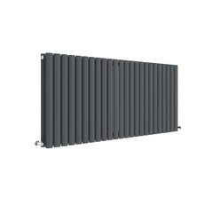 Hudson Reed HLA40D Revive Horizontal Double Panel Radiator 600 x 1398, Anthracite