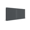 Image of Hudson Reed HLA40D Revive Horizontal Double Panel Radiator 600 x 1398, Anthracite