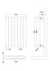 Image of Hudson Reed HLA54D Sloane Horizontal Double Panel Radiator 600 x 412, Anthracite