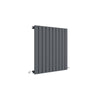 Image of Hudson Reed HLA55 Sloane Horizontal Single Panel Radiator 600 x 586, Anthracite