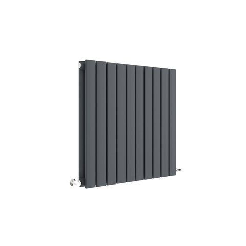 Hudson Reed HLA55D Sloane Horizontal Double Panel Radiator 600 x 586, Anthracite