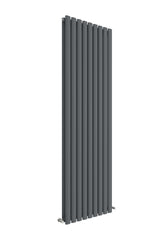 Hudson Reed HLA81 Revive Vertical Double Panel Radiator 1800 x 528, Anthracite