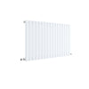 Image of Hudson Reed HLW56 Sloane Horizontal Single Panel Radiator 600 x 992, Satin White