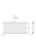 Image of Hudson Reed HSA003 Salvia Designer Radiator, High Gloss White