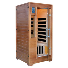 Majestic 1-2 Person Hemlock Infrared Sauna w/ 5 Carbon Heaters