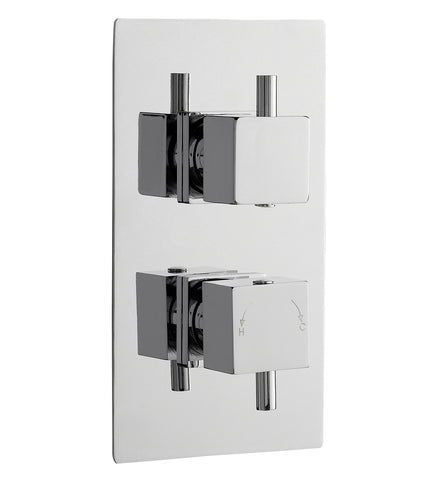 Nuie JTY301 Twin Thermostatic Shower Valve, Chrome