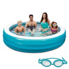 Image of 3D Inflatable 7.5-ft Round Family Pool - Houux