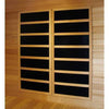 Image of Whistler 4-Person Cedar Corner Infrared Sauna w/ 10 Carbon Heaters - Houux