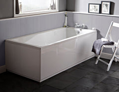 Nuie NBA405 Linton Square Single Ended Bath 1500 x 700mm, White