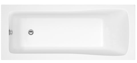 Nuie NBA410 Linton Square Single Ended Bath 1700 x 750mm, White