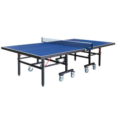 Back Stop 9-Foot Table Tennis for Family Game Rooms with Foldable Halves for Individual Play - Houux