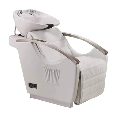 DIR Salon Massage Bella III Shampoo Backwash with Reclining Backrest (1) and Bello Styling Chair (3) Salon Package DIR 7903-1902 - Houux