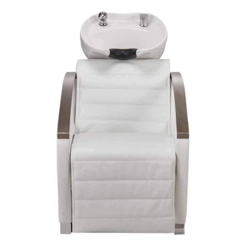 DIR Salon Massage Bella III Shampoo Backwash with Reclining Backrest (1) and Bello Styling Chair (3) Salon Package DIR 7903-1902 - Houux