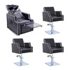 Image of DIR Salon Massage Backwash with reclining backrest and Styling Chair Salon Package DIR 7888-1888 - Houux