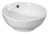 Image of Nuie NBV124 Round Vessel Round, White