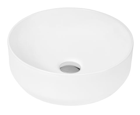 Nuie NBV162  Round Vessel, White