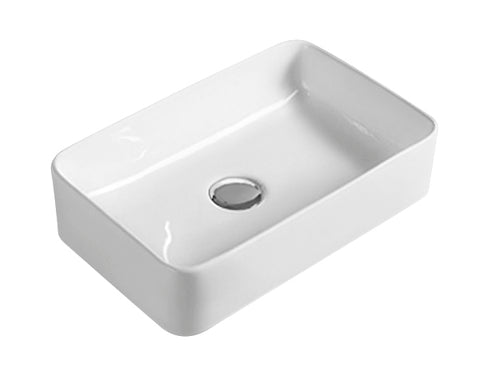 Nuie NBV179 Rectangular Vessel Soft Square, White