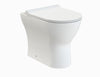 Image of Nuie NCG306 Freya Back To Wall Pan & Soft Close Seat Round, White