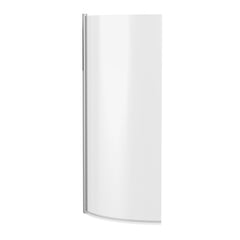Nuie NCS0 Pacific Curved P-Bath Screen, Polished Chrome