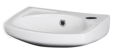 Nuie NCU832 Melbourne 350mm Wall Hung Basin Soft Square, White