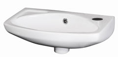 Nuie NCU842 Melbourne 450mm Wall Hung Basin Soft Square, White