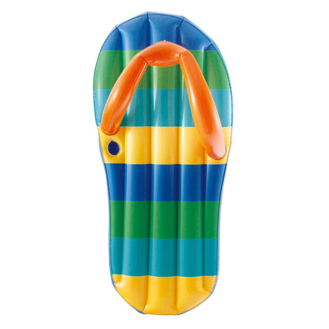 Beach Striped Flip Flop 71-in Inflatable Pool Float - Houux