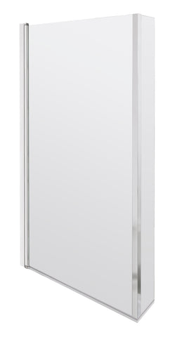 Nuie NSBS7 Pacific L-Shaped Bath Screen Hinged, Polished Chrome