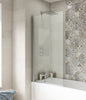 Image of Nuie NSSQ Pacific Square Bath Screen, Polished Chrome