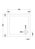 Image of Hudson Reed NTP002 Square Shower Tray 700 x 700mm, White