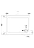 Image of Nuie NTP007 Rectangular Shower Tray 900 x 700mm, White