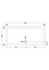 Image of Nuie NTP041 Rectangular Shower Tray 1500 x 700mm, White