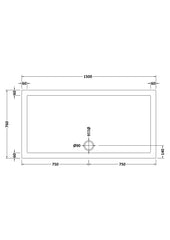 Nuie NTP042 Rectangular Shower Tray 1500 x 760mm, White