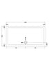 Image of Nuie NTP042 Rectangular Shower Tray 1500 x 760mm, White