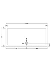 Nuie NTP063 Rectangular Shower Tray 1700 x 800mm, White